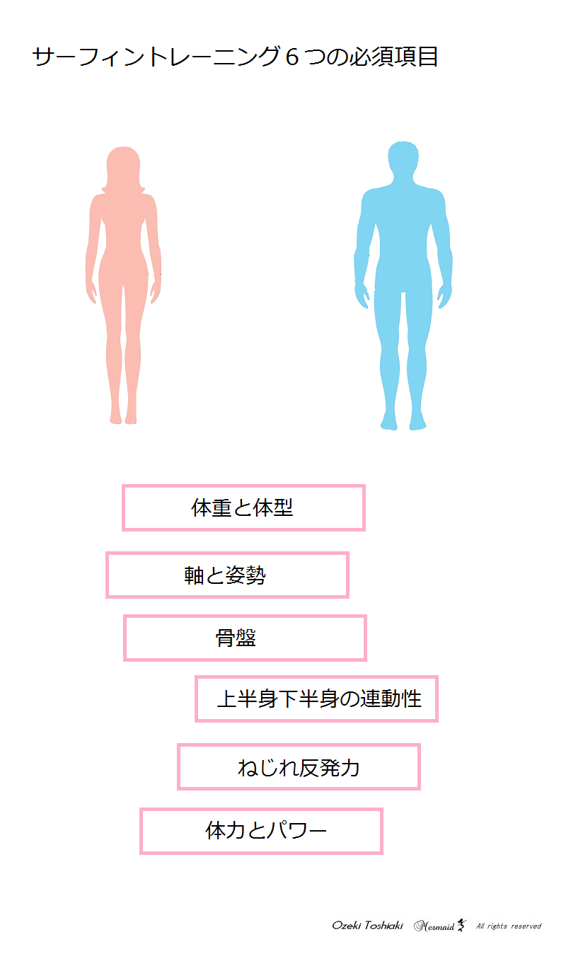 サーフィントレーニング６つの必須項目